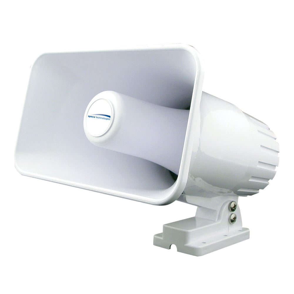 Speco 4 x 6 Weatherproof PA Speaker Horn  White SPC12RP Main image
