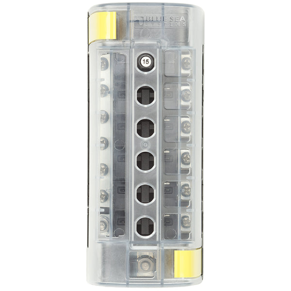 Blue Sea 5052 ST CLB Circuit Breaker Block  6 Position wNegative Bus 5052