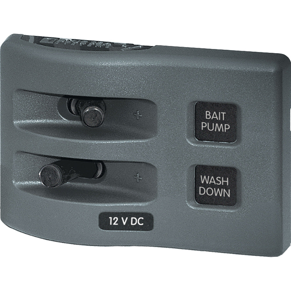 Blue Sea 4303 WeatherDeck 12V DC Waterproof Switch Panel  2 Position 4303 Main image