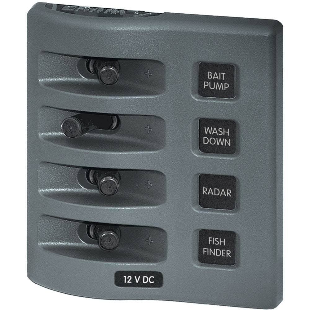 Blue Sea 4305 WeatherDeck 12V DC Waterproof Switch Panel  4 Posistion 4305 Main image