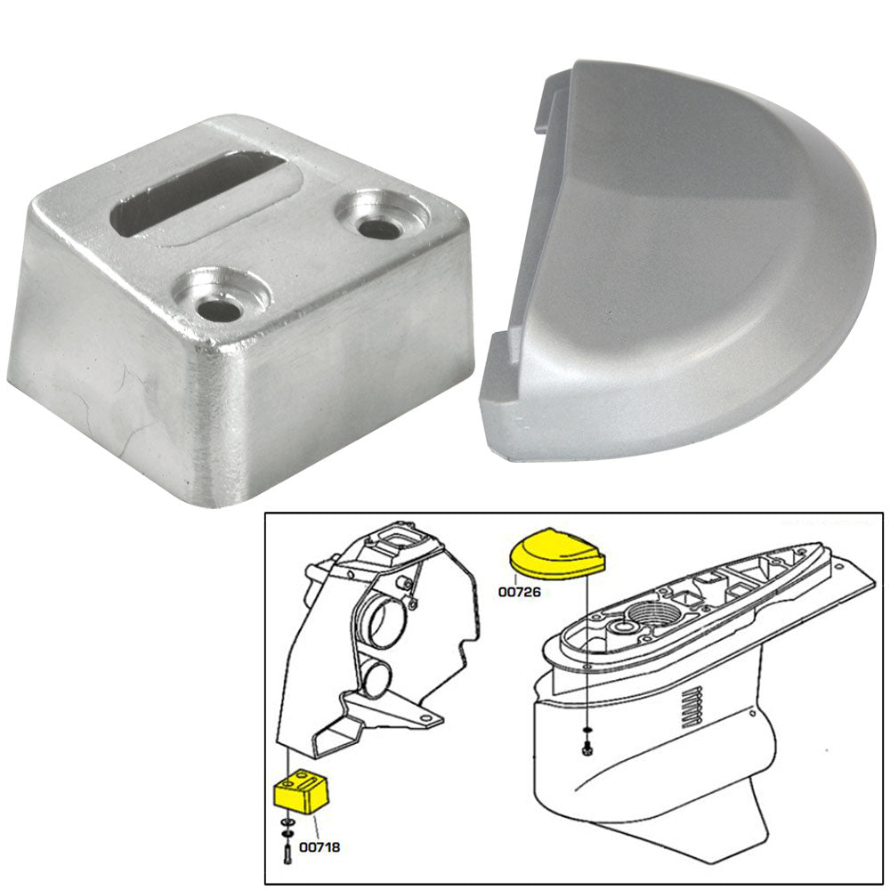 Tecnoseal Anode Kit wHardware  Volvo SX  Aluminum 20708AL Main image