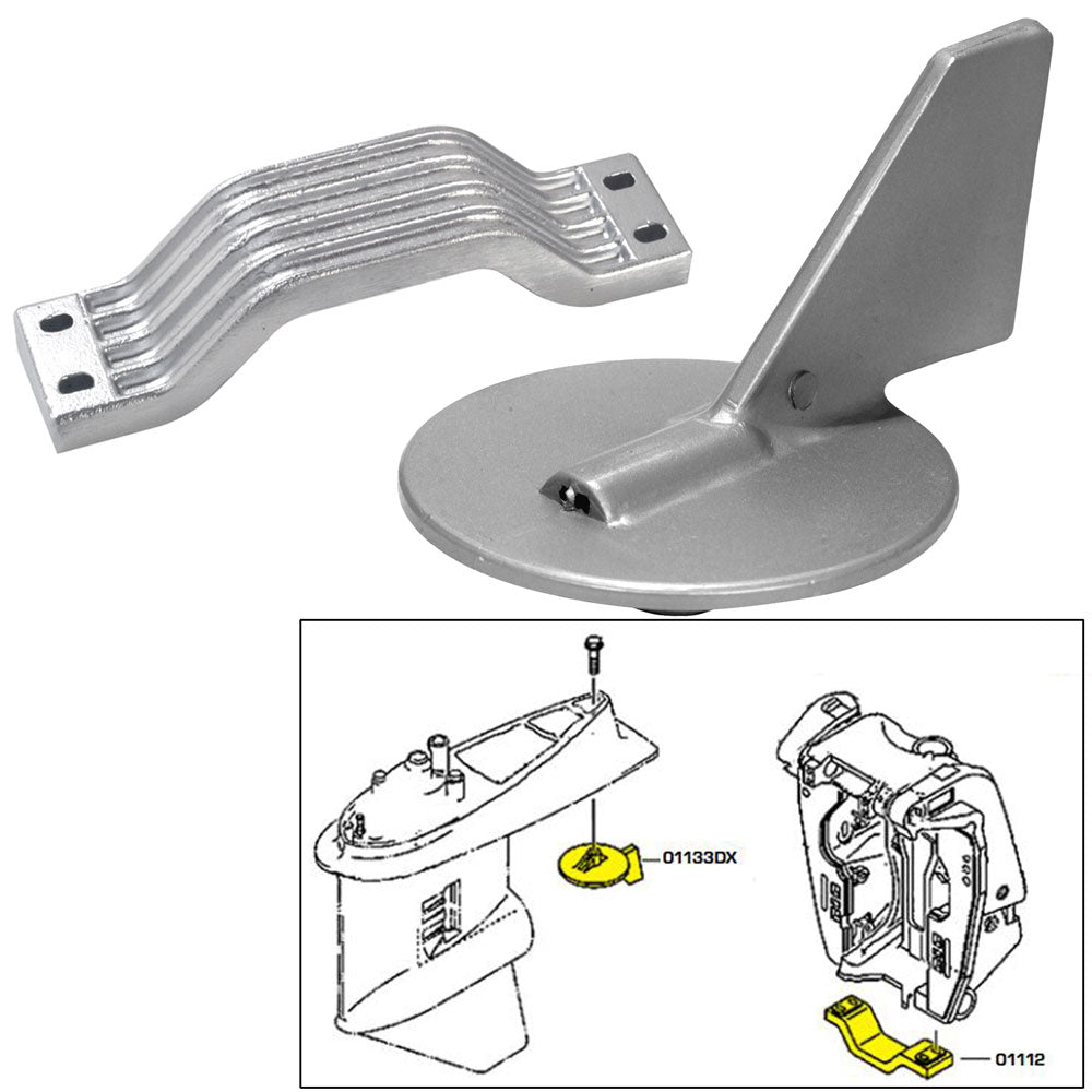 Tecnoseal Anode Kit  Yamaha 150200HP  Aluminum 21101AL Main image