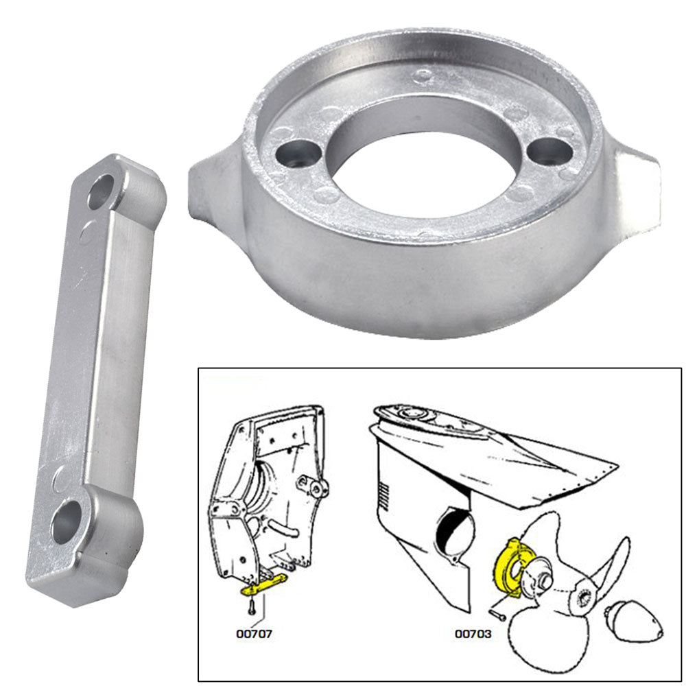 Tecnoseal Anode Kit wHardware  Volvo 280  Magnesium 20701MG Main image