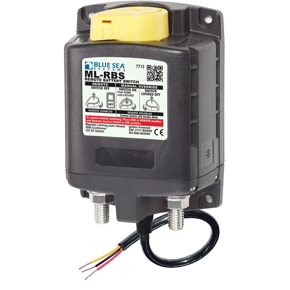 Blue Sea 7713 MLRBS Remote Battery Switch wManual Control Release  12V 7713 Main image