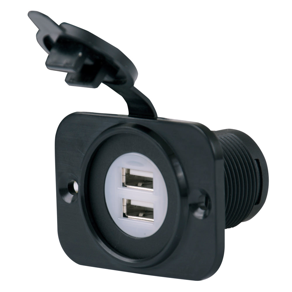 Marinco SeaLink Deluxe Dual USB Charger Receptacle 12VDUSB Main image