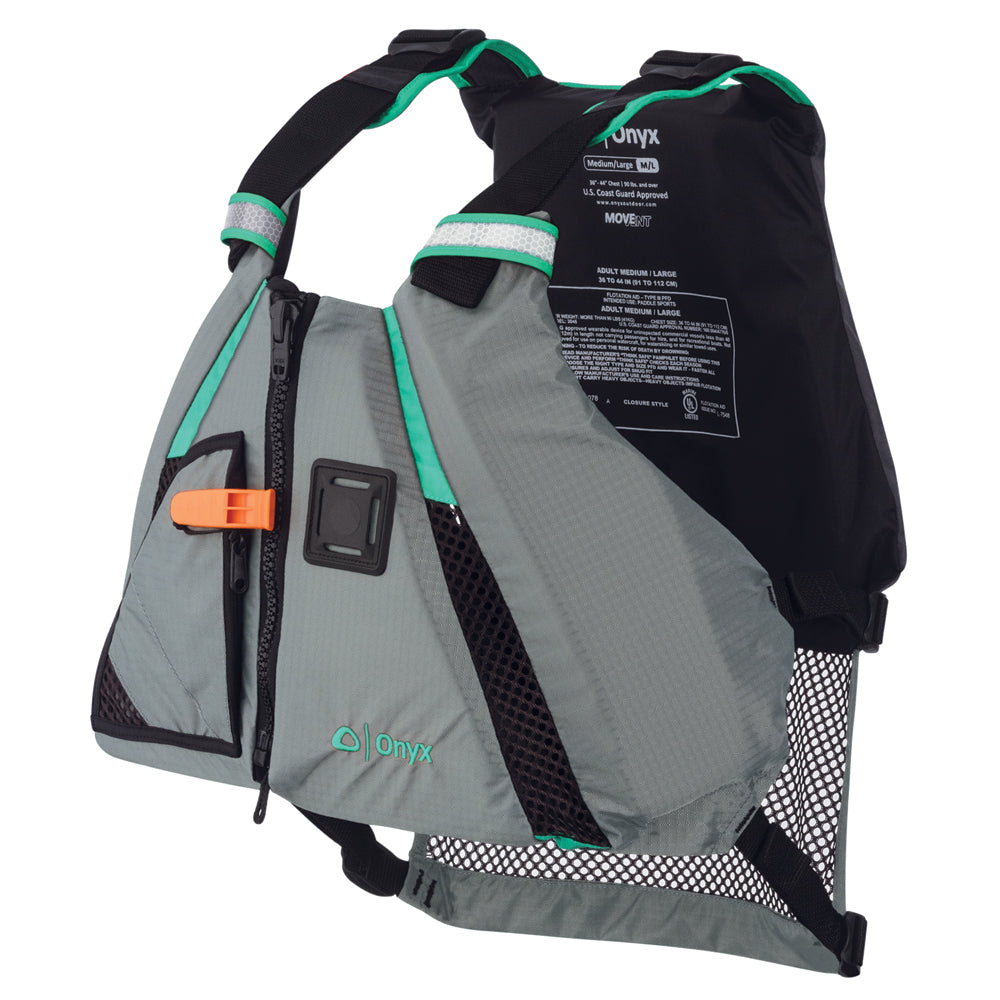 Onyx MoveVent Dynamic Paddle Sports Life Vest  XSSM  Aqua 12220050502015 Main image