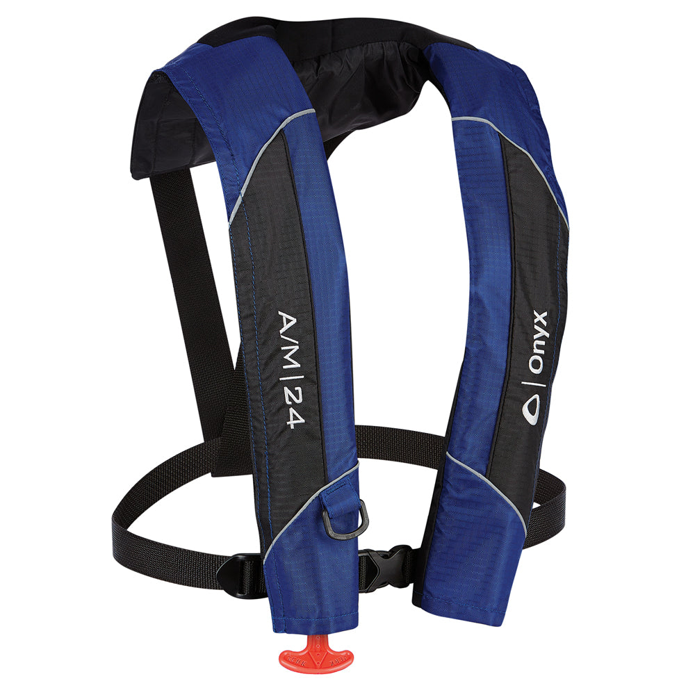 Onyx AM24 AutomaticManual Inflatable PFD Life Jacket  Blue 13200050000415 Main image