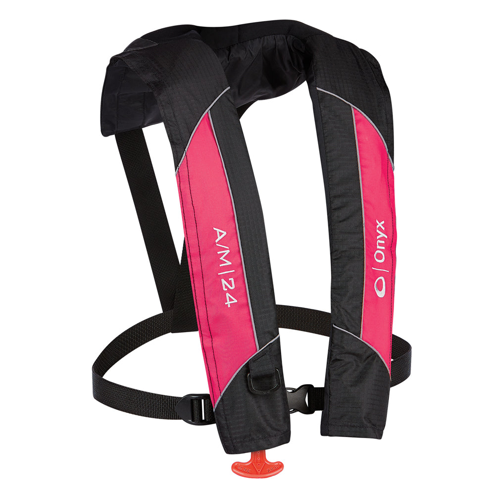 Onyx AM24 AutomaticManual Inflatable PFD Life Jacket  Pink 13200010500414 Main image