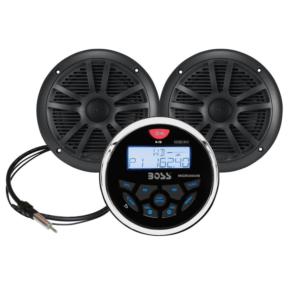Boss Audio MCKGB350W6 Marine Stereo  65 Speaker Kit  Black MCKGB350B6 Main image