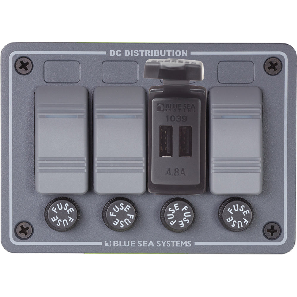 Blue Sea Dual USB Charger - 24V Contura Mount [1039] Secondary image