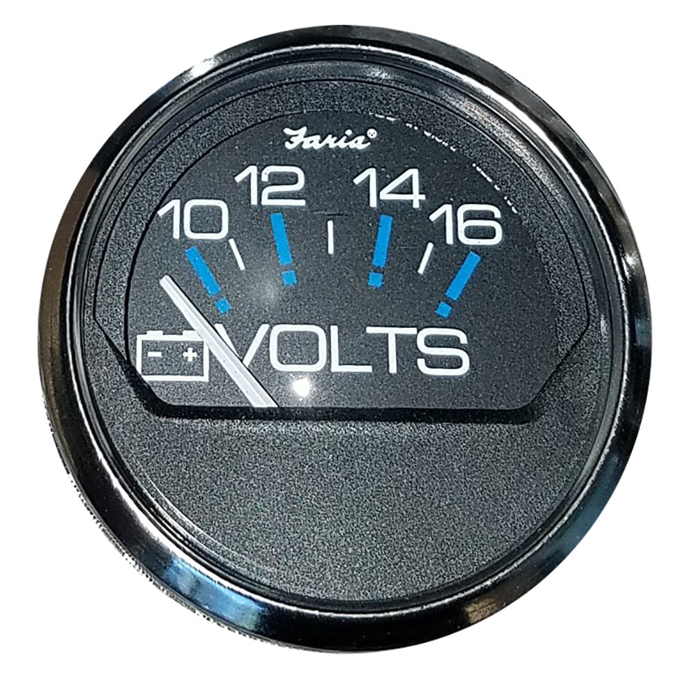 Faria Chesapeake Black 2 Voltmeter 1016 VDC 13705 Main image