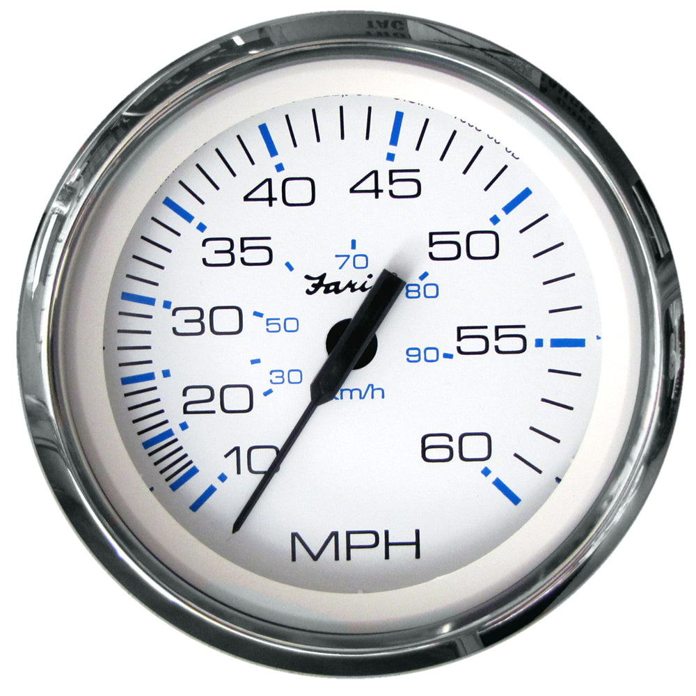 Faria Chesapeake White SS 4 Speedometer  60MPH Pitot 33811 Main image