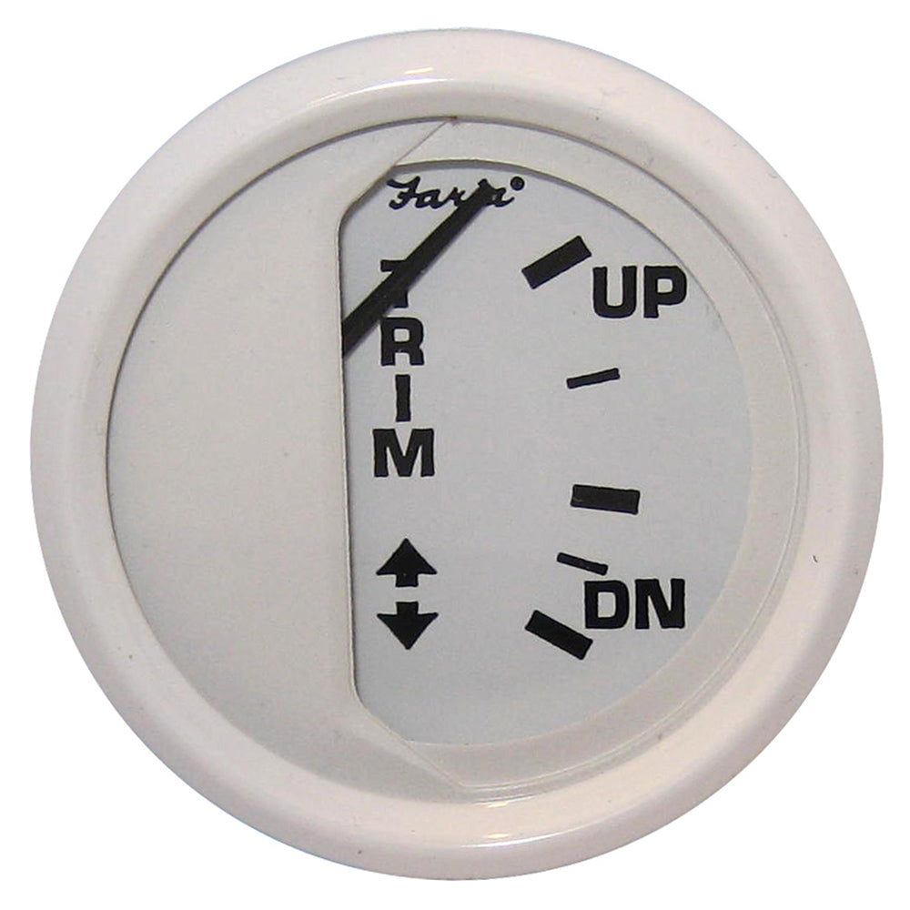Faria Dress White 2 Trim Gauge Mercury  Mariner  Mercruiser  Volvo DP  Yamaha 01 and newer 13122 Main image