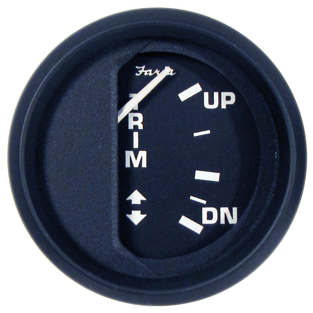Faria Euro Black 2 Trim Gauge f JohnsonEvinrudeSuzuki Outboard 12827 Main image