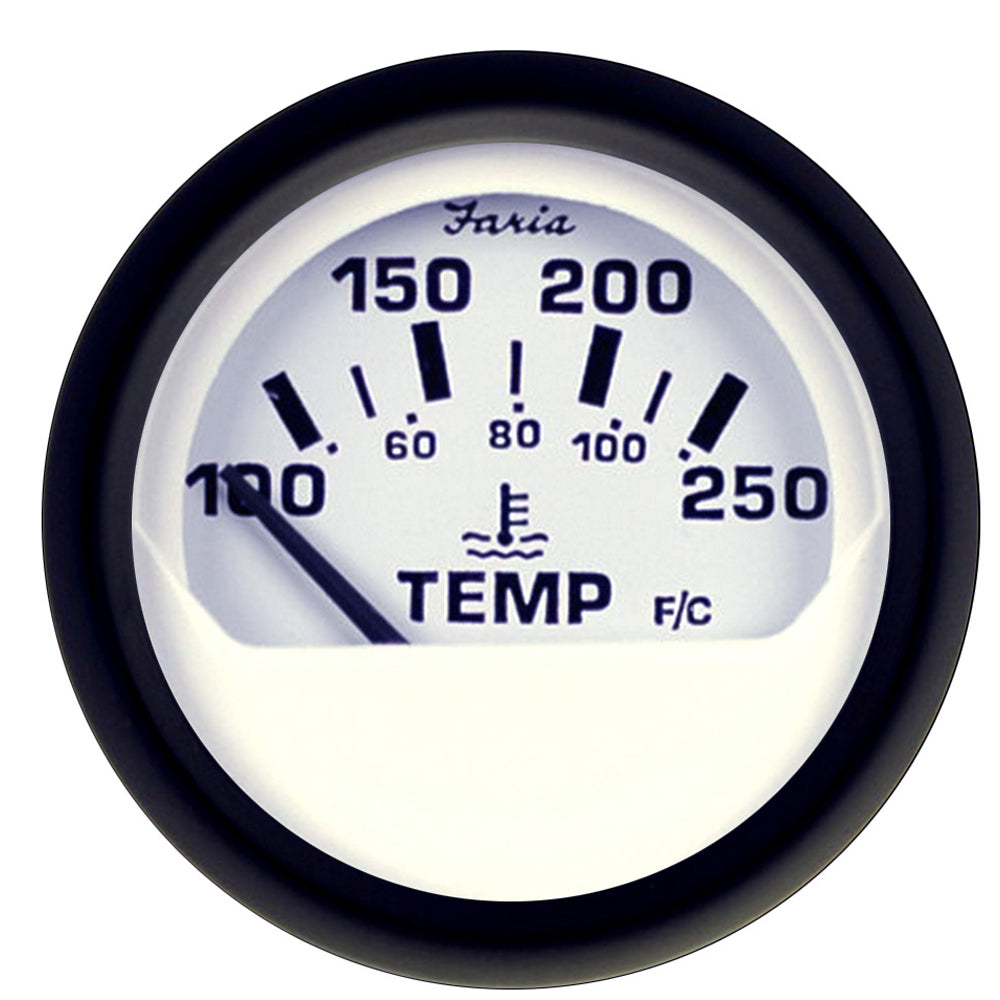Faria Euro White 2 Water Temperature Gauge 100250 DegreeF 12904 Main image