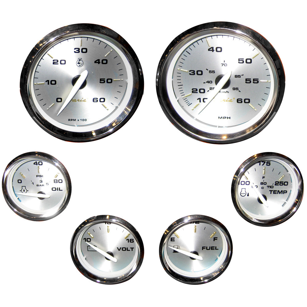 Faria Kronos Boxed Set of 6 Gauges f Inboard Motors KTF024 Main image