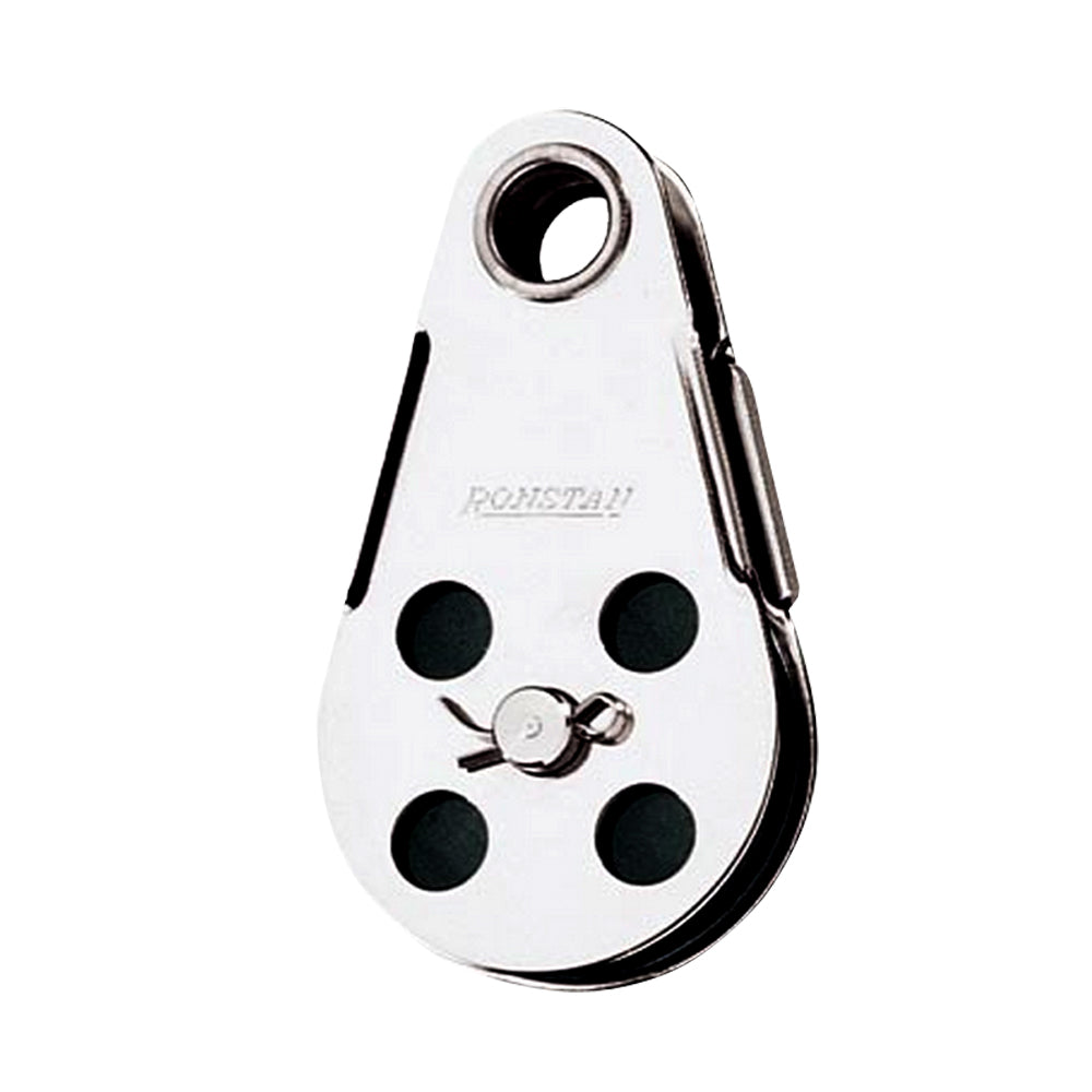 Ronstan Wire Block  Tubular Rivet Head wRemovable Nylatron Sheave  45mm 134 Sheave Diameter RF103 Main image