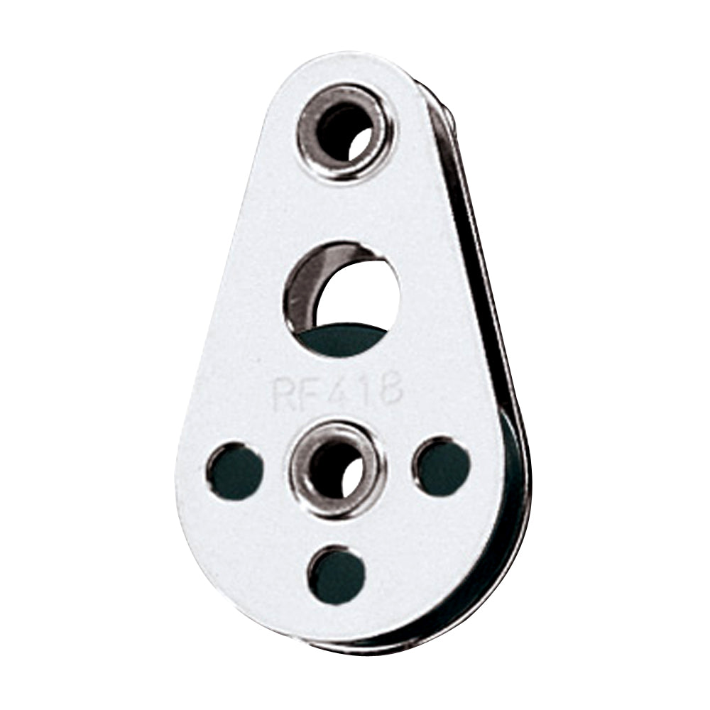 Ronstan Wire Block  Tubular Rivet Head wNylatron Sheave  25mm 1 Sheave Diameter RF418 Main image