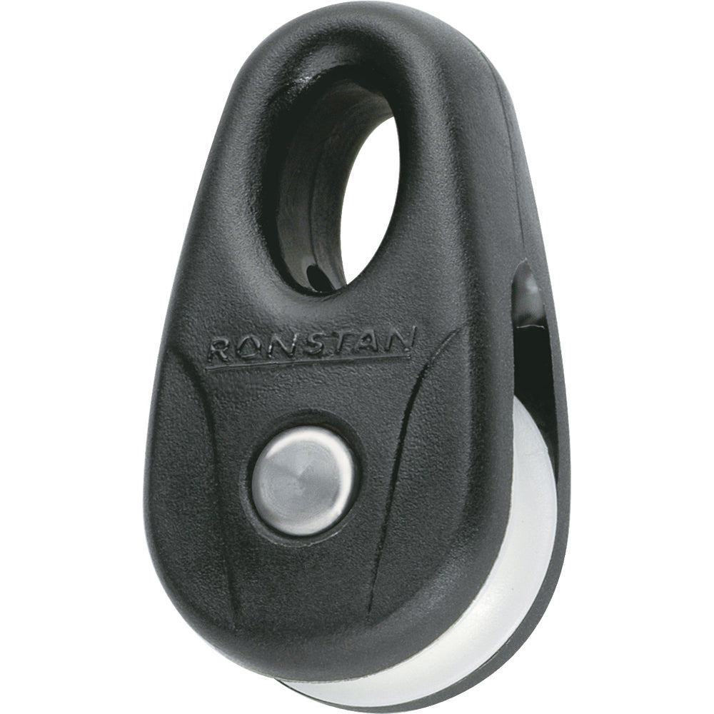 Ronstan Kite Block  Black wWhite Sheave Pair RF131012