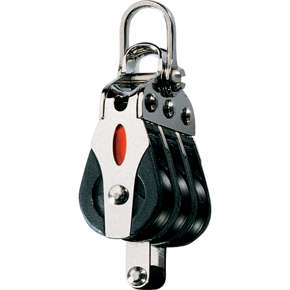 Ronstan Series 20 Ball Bearing Block  Triple  Becket  2Axis Shackle Head RF20312 Main image