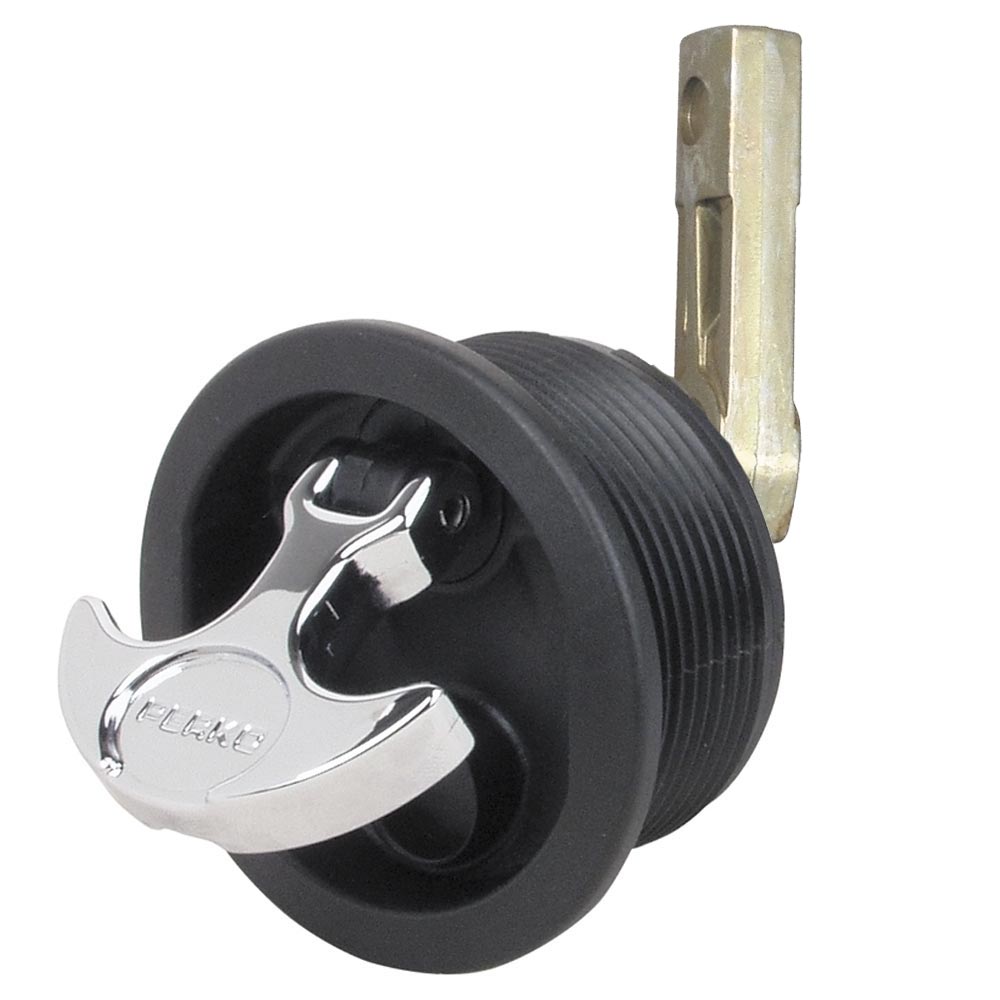 Perko Flush Mount Latch  Straight Cam Bar  25 Hole  Black 1092DP3BLK Main image
