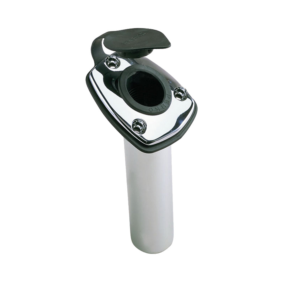 Perko Fishing Rod Holder  65 Angled Flush Mount  Chrome Plated Zinc 1205DP0CHR Main image