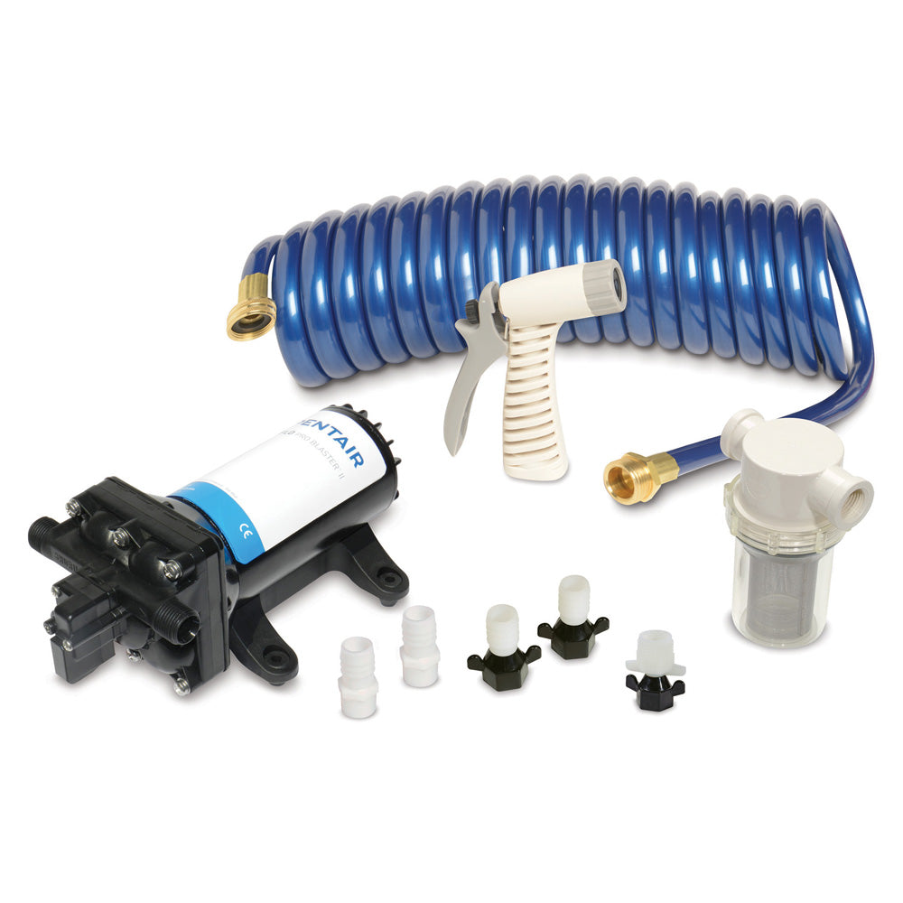 Shurflo by Pentair PRO WASHDOWN KIT II Ultimate  12 VDC  50 GPM  Includes Pump Fittings Nozzle Strainer 25 Hose Main image