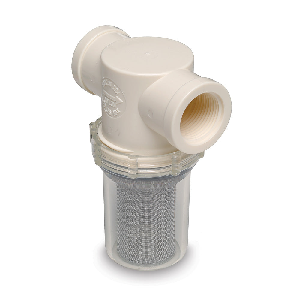 Shurflo by Pentair 1 Raw Water Strainer  50 Mesh Screen 25332001 Main image