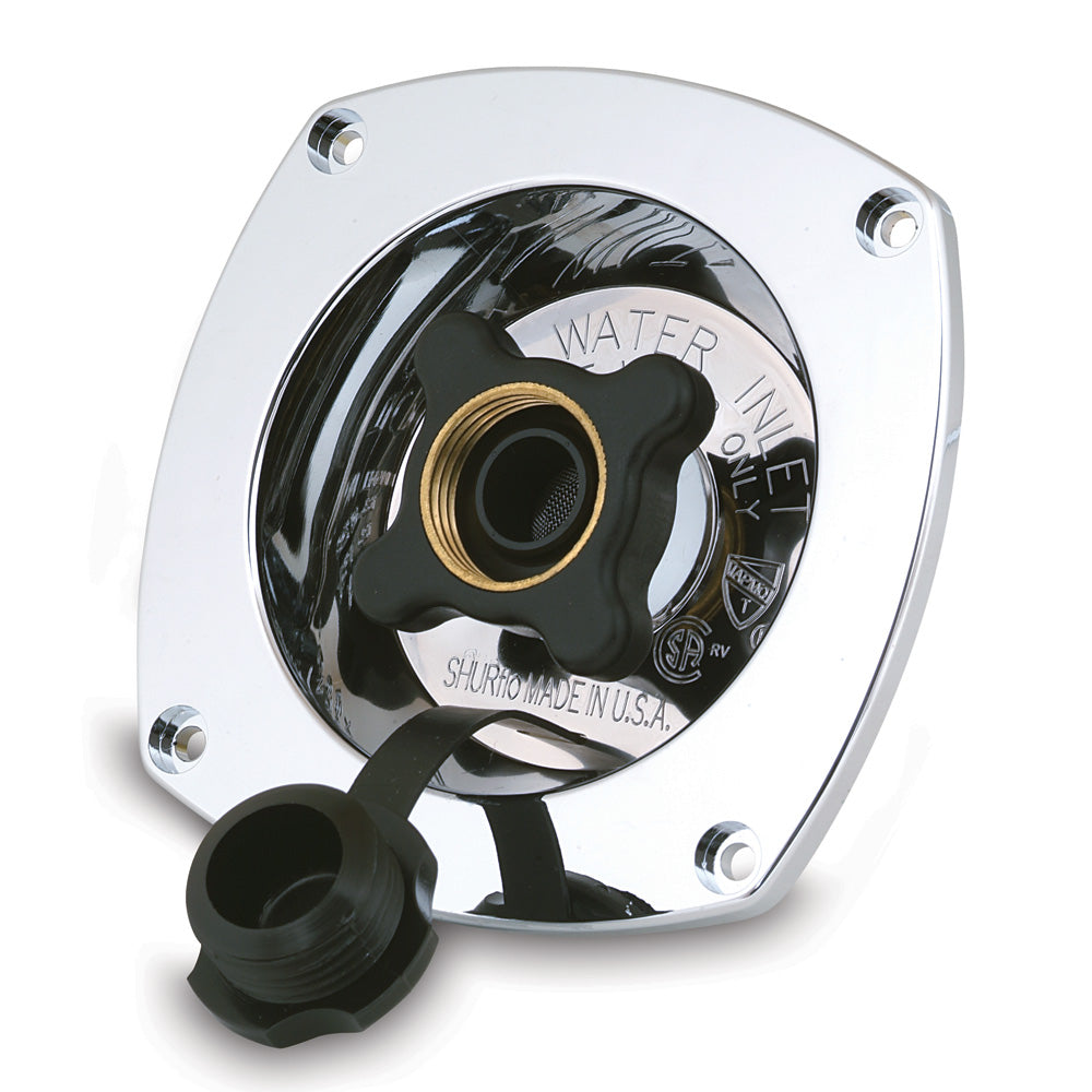 Shurflo by Pentair Pressure Reducing City Water Entry  Wall Mount  Chrome 18302914 Main image