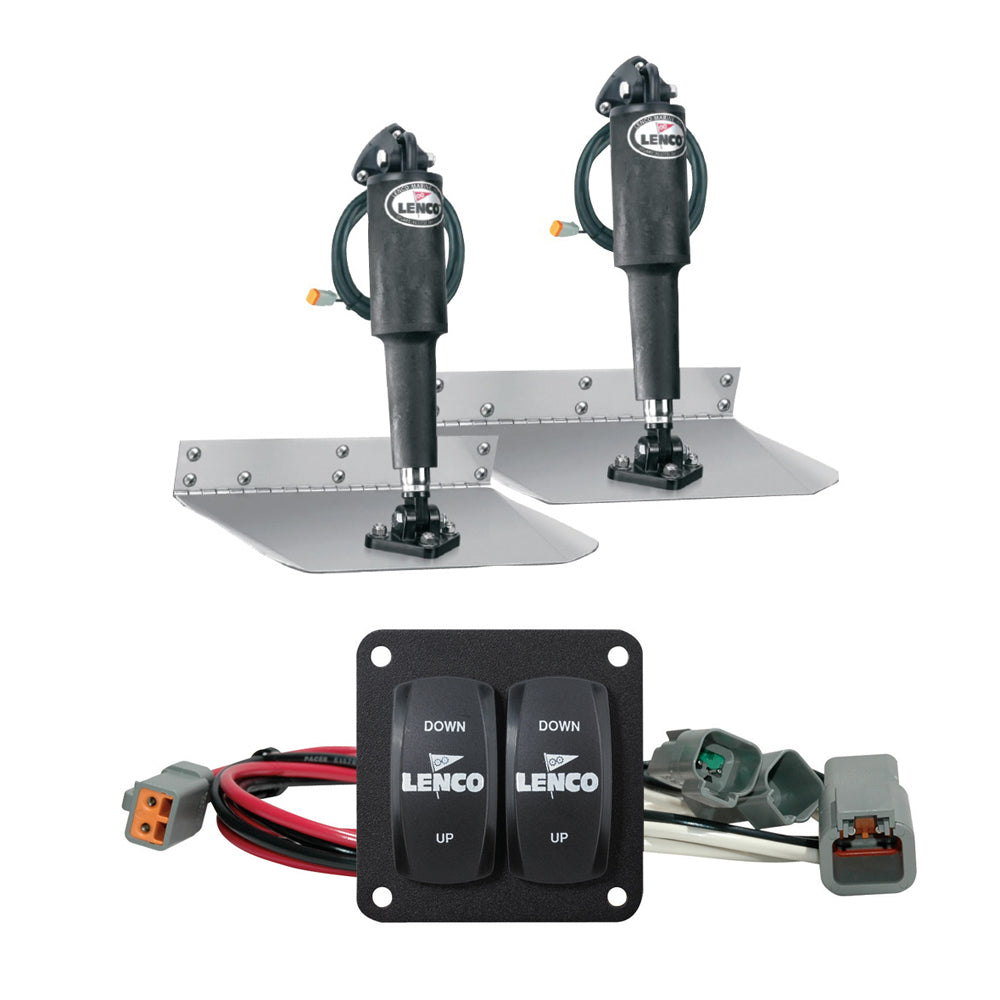 Lenco 12 x 12 Standard Trim Tab Kit wDouble Rocker Switch Kit 15103104 Main image