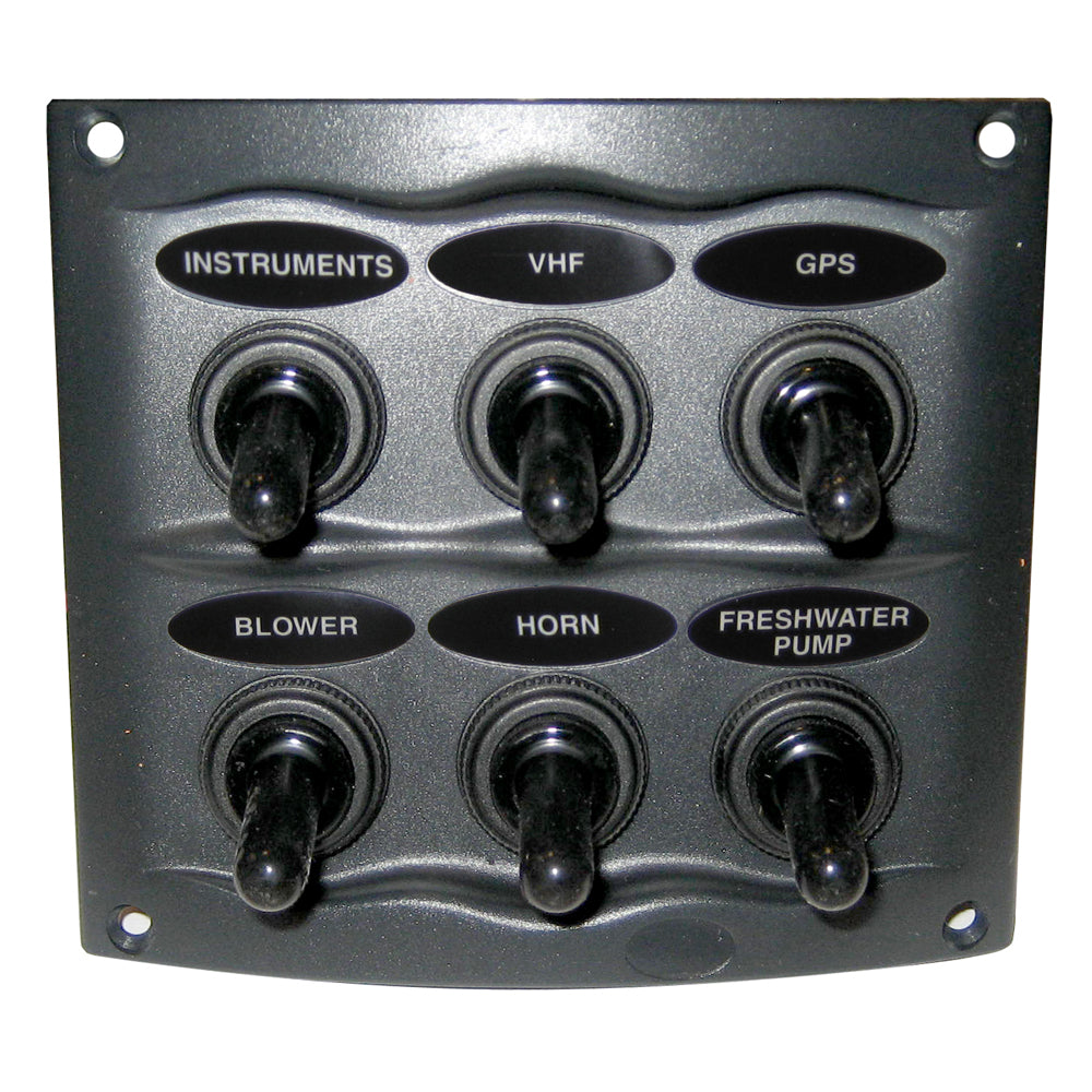 BEP Waterproof Panel  6 Switches  Grey 9006WP Main image