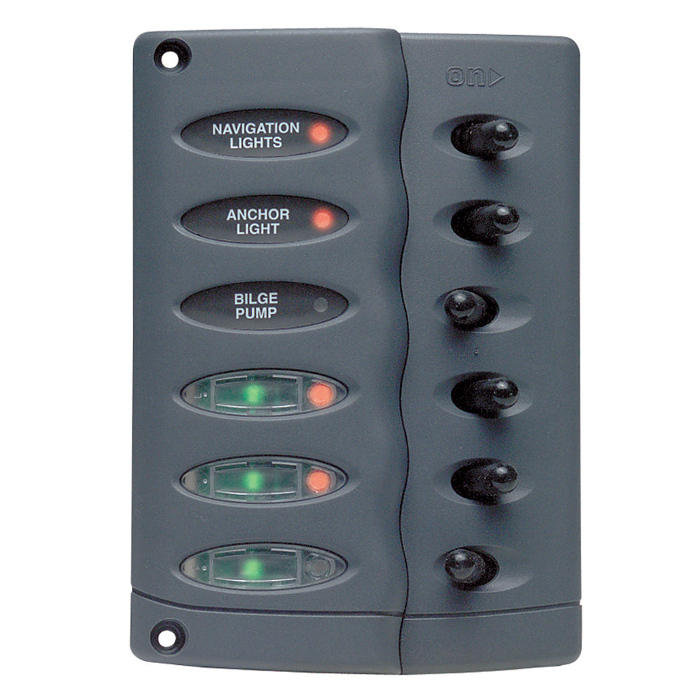 BEP Contour Switch Panel  Waterproof 6 Way CSP6 Main image