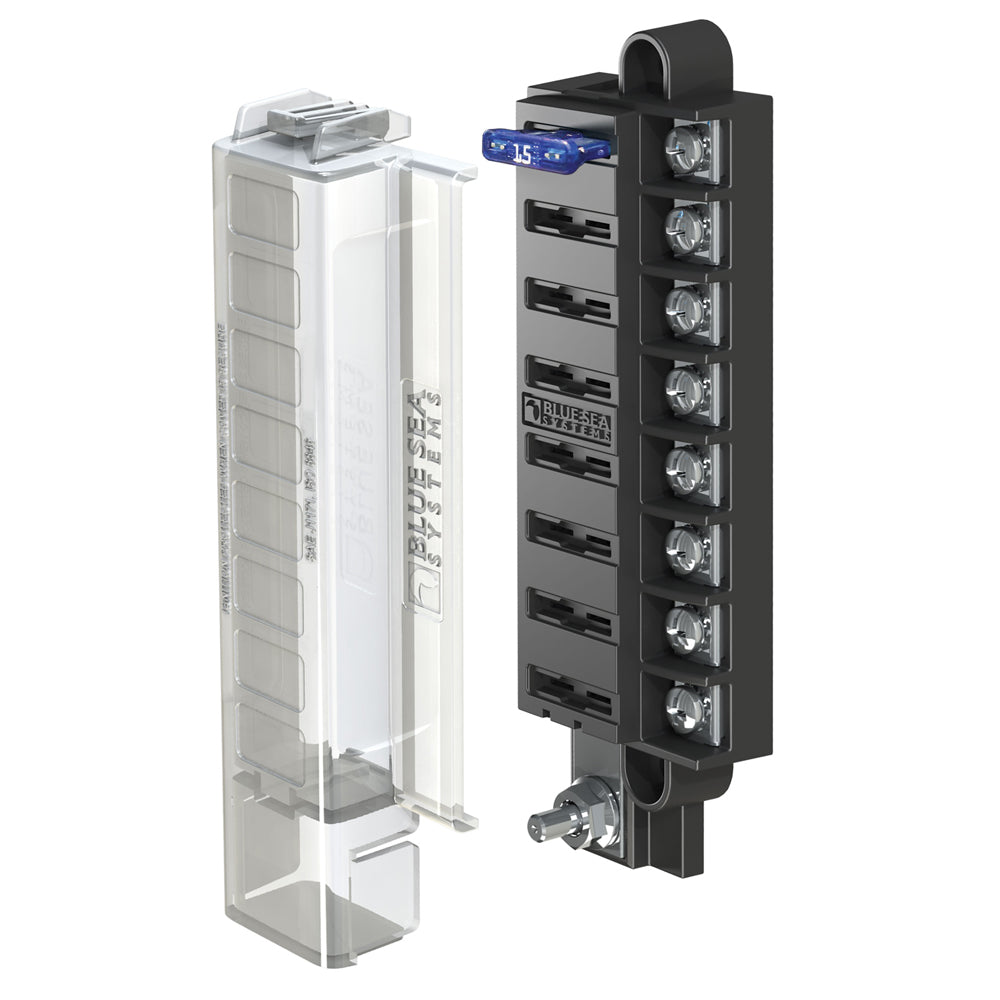 Blue Sea 5046 ST Blade Compact Fuse Blocks  8 Circuits wCover 5046 Main image