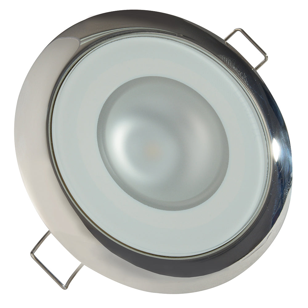 Lumitec Mirage Flush Mount Down Light Spectrum RGBW  Polished Bezel 113117 Main image