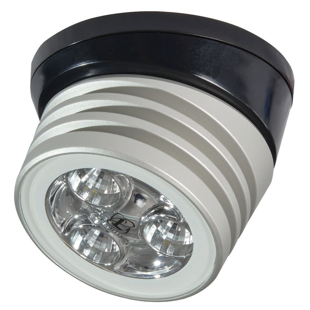 Lumitec Zephyr LED SpreaderDeck Light Brushed Black Base  White NonDimming 101326 Main image