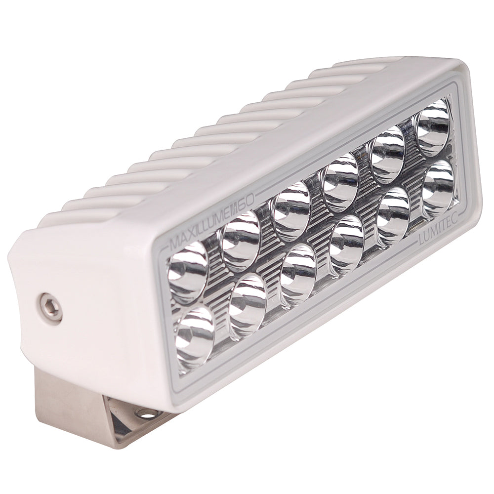 Lumitec Maxillume h60  Trunnion Mount Flood Light  White Dimming  White Housing 101334 Main image