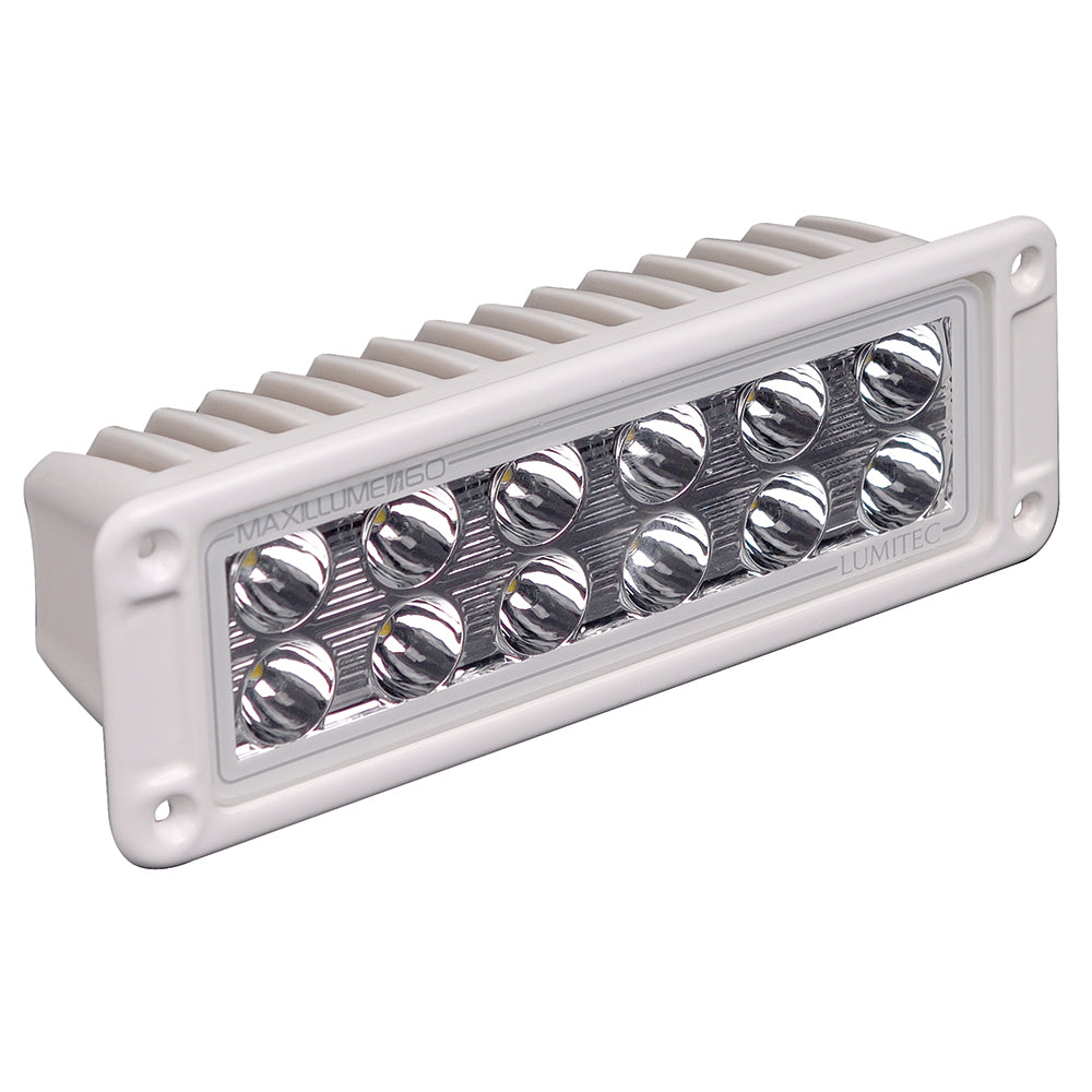 Lumitec Maxillumeh60  Flush Mount Flood Light  White Housing  White Dimming 101336 Main image