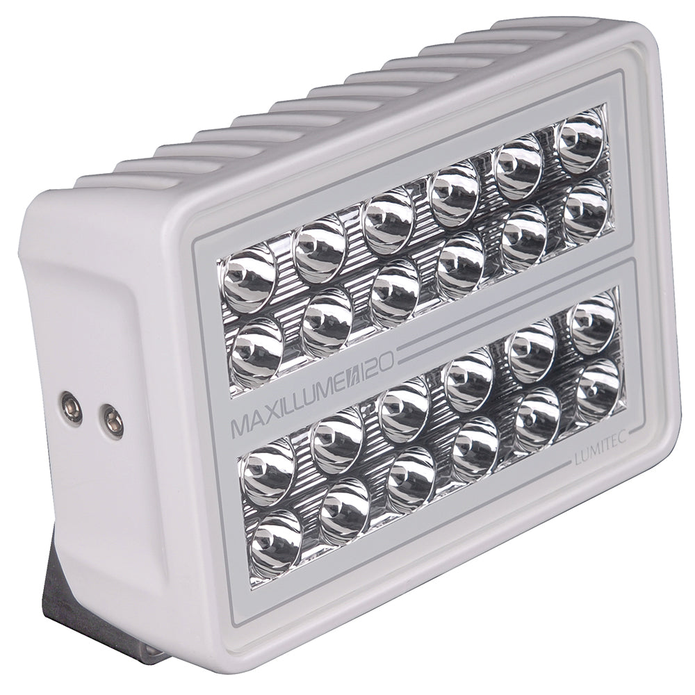 Lumitec Maxillume h120  Trunnion Mount Flood Light  White Housing  White Dimming 101346 Main image