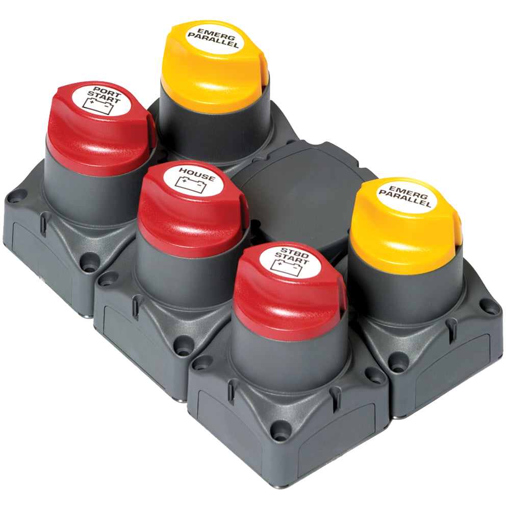 BEP Battery Distribution Cluster fTwin Outboard Engines wThree Battery Banks wMotorized VSR 80716001800 Main image