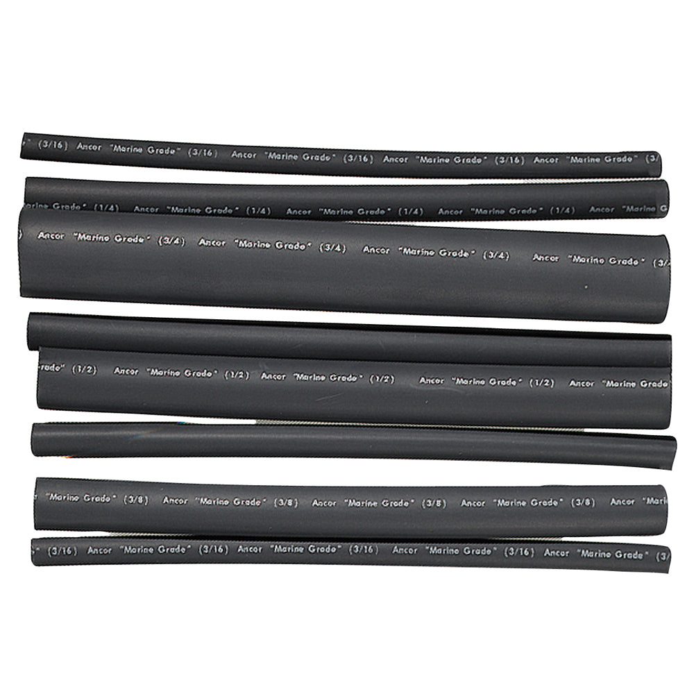 Ancor Adhesive Lined Heat Shrink Tubing  Assorted 8Pack 6 2020 AWG Black 301506 Main image
