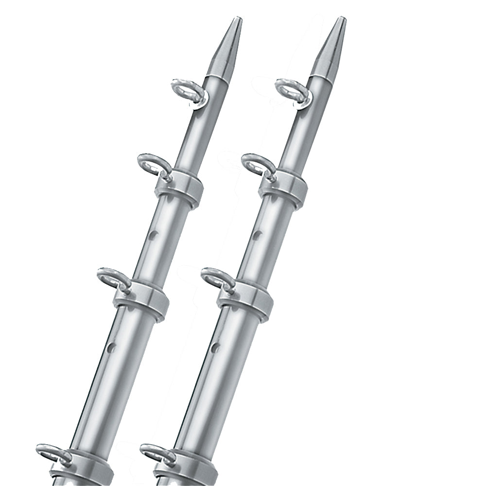 TACO 15 SilverSilver Outrigger Poles  118 Diameter OT0442VEL15 Main image