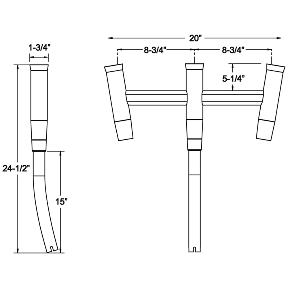 TACO Kite Fishing 3-Rod Cluster [F31-0770BSA-1] Secondary image