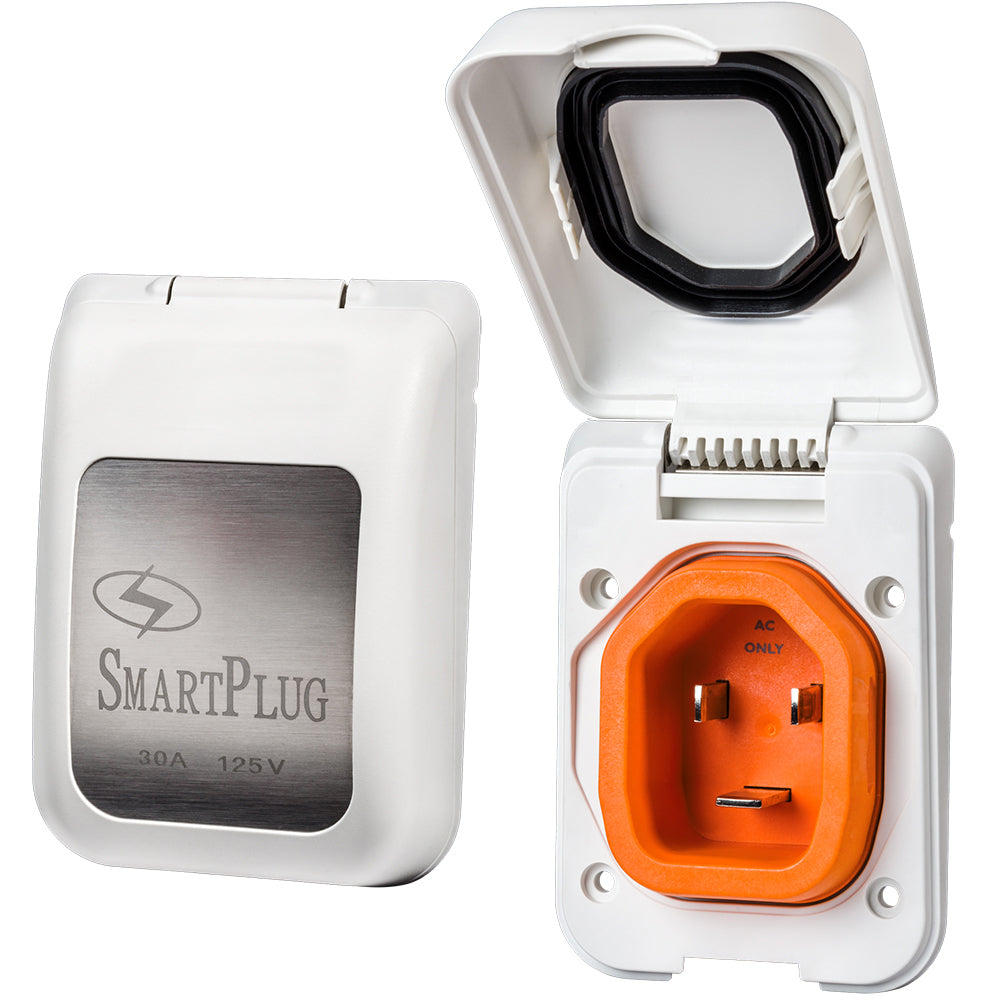 SmartPlug 30 AMP Male NonMetallic Inlet Cover  White BM30PW Main image