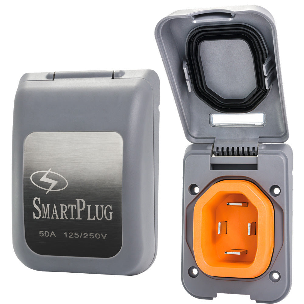 SmartPlug 50 AMP Male NonMetallic Inlet Cover  Grey BM50PG Main image