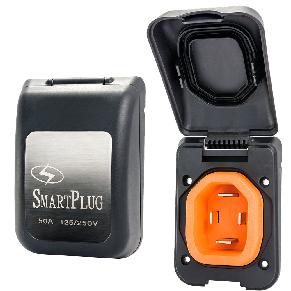 SmartPlug 50 AMP Male NonMetallic Inlet Cover  Black BM50PB Main image