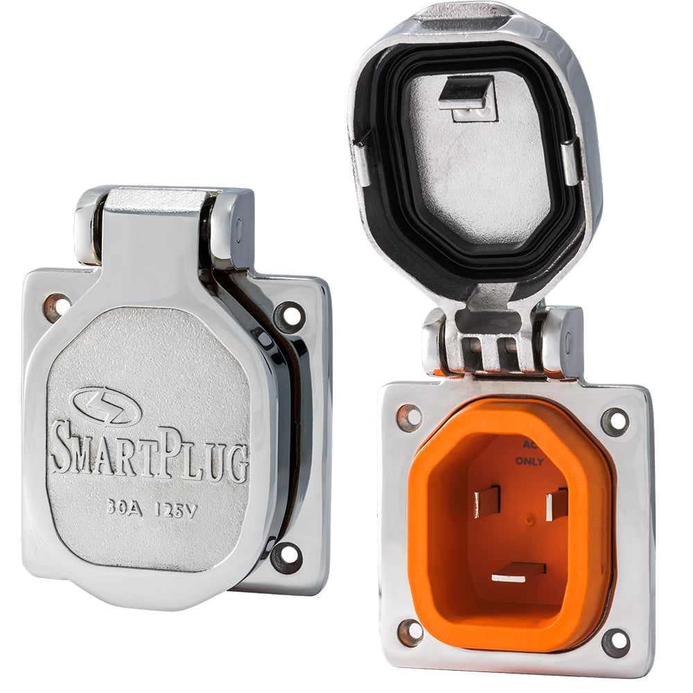 SmartPlug 30 AMP Male Inlet Cover  Stainless Steel BM30NT Main image