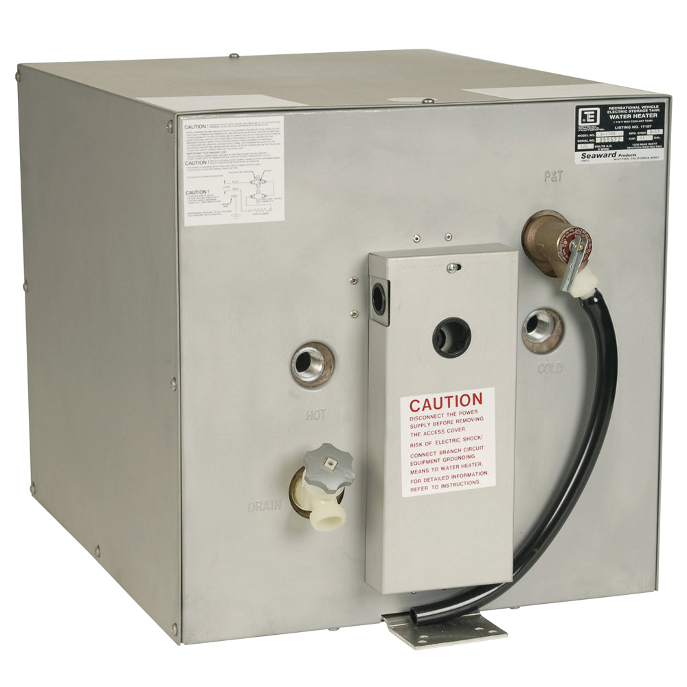 Whale Seaward 11 Gallon Hot Water Heater wRear Heat Exchanger  Galvanized Steel  120V  1500W S1100 Main image