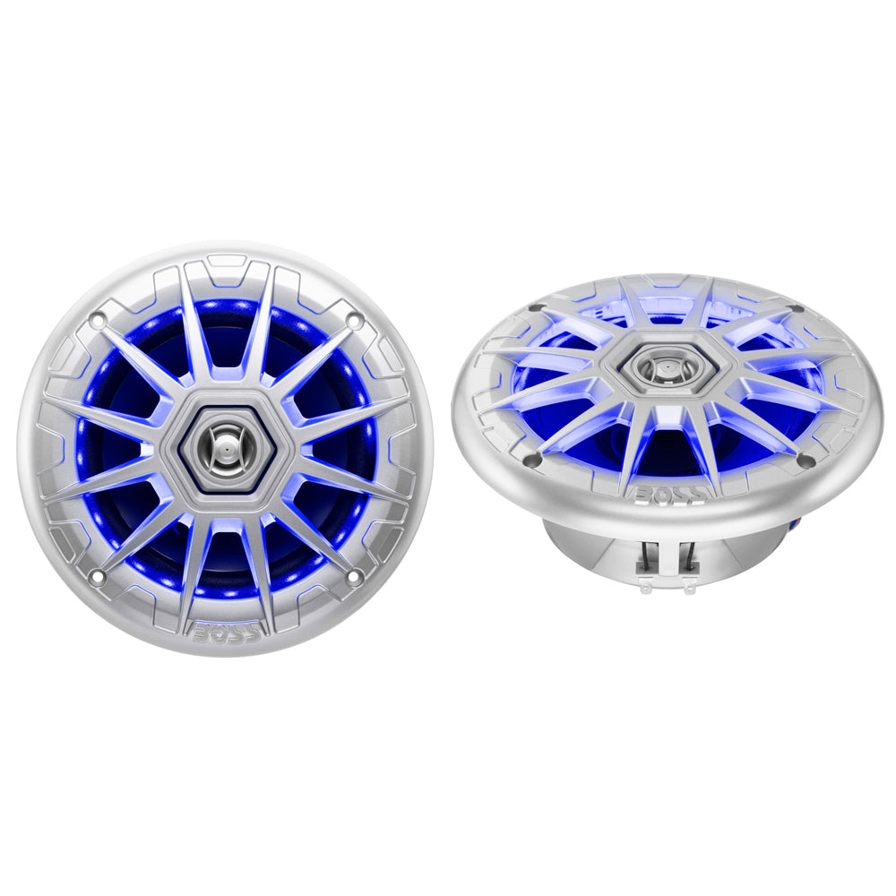 Boss Audio 65 MRGB65S Speakers wRGB Lighting  Silver  200W MRGB65S Main image