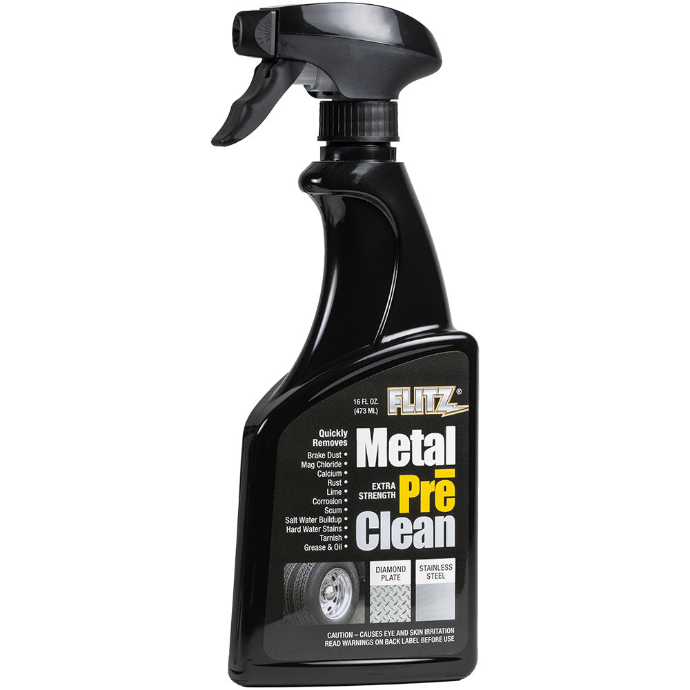 Flitz Metal PreClean  All Metals Icluding Stainless Steel  16oz Spray Bottle AL 01706 Main image