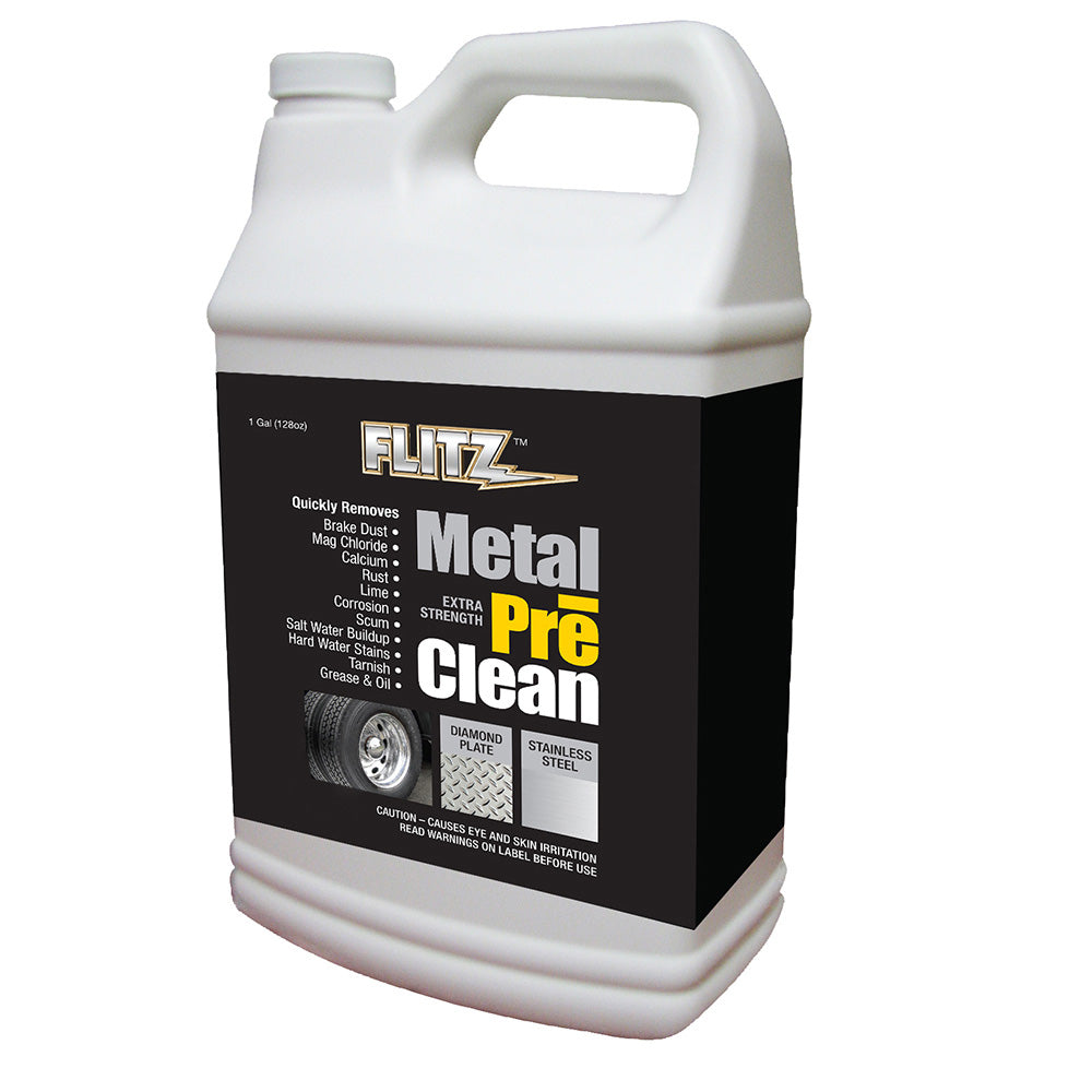 Flitz Metal PreClean  All Metals Including Stainless Steel  Gallon Refill AL 01710 Main image